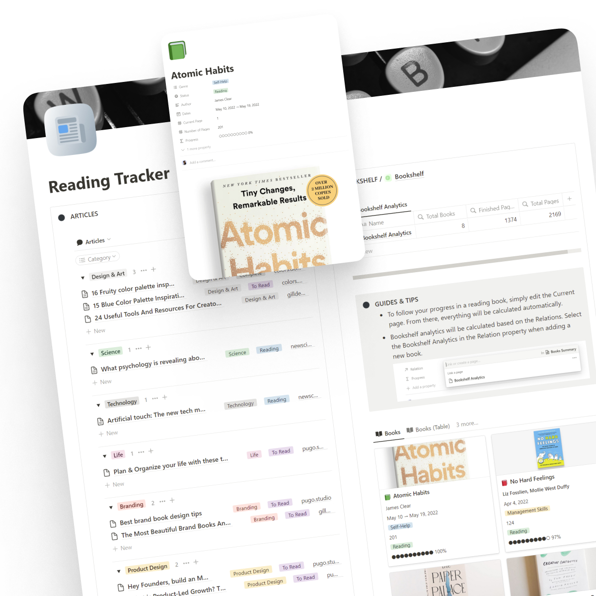 Bookshelf & Reading Tracker