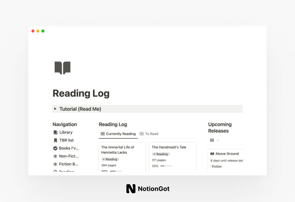 Reading List - Book Tracker