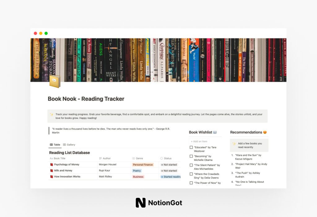 Book Tracker - Reading Tracker