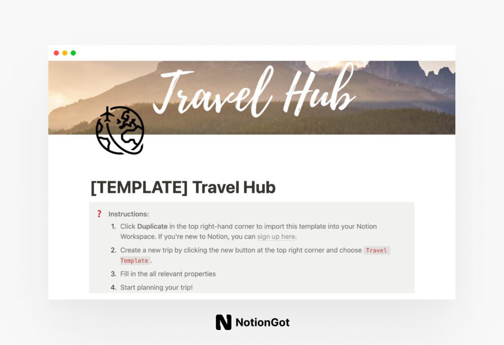Travel Hub | Your All-In-One Travel Planner