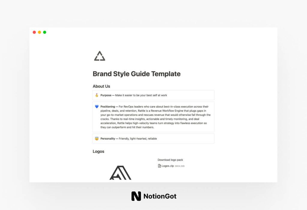 Notion Brand Style Guide