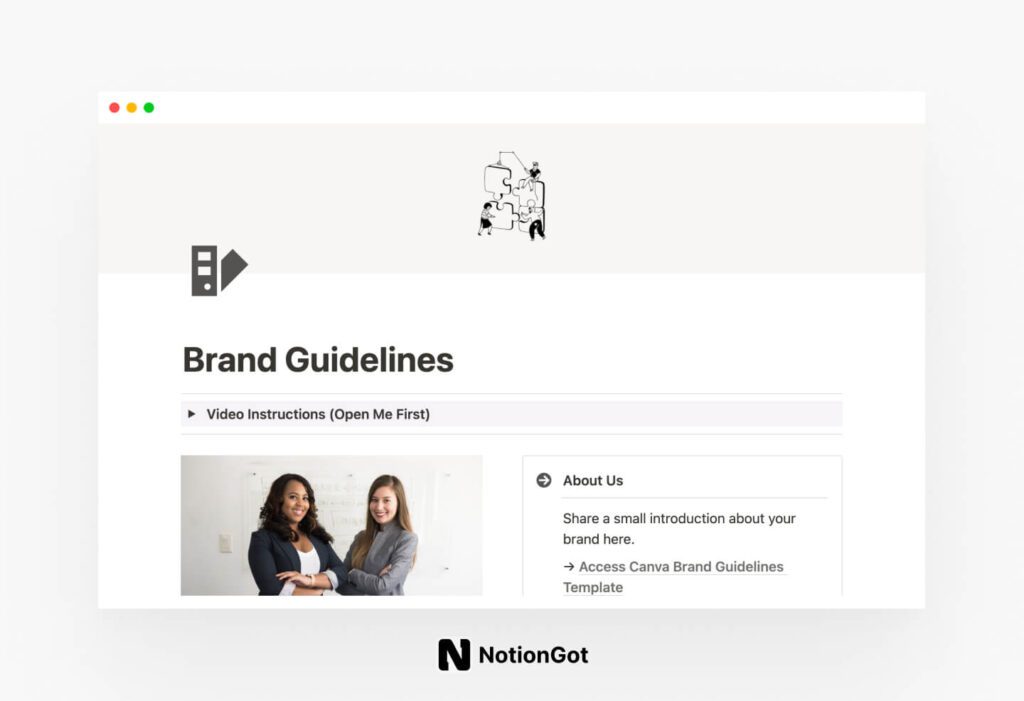 Notion Brand Guidelines Kit Template