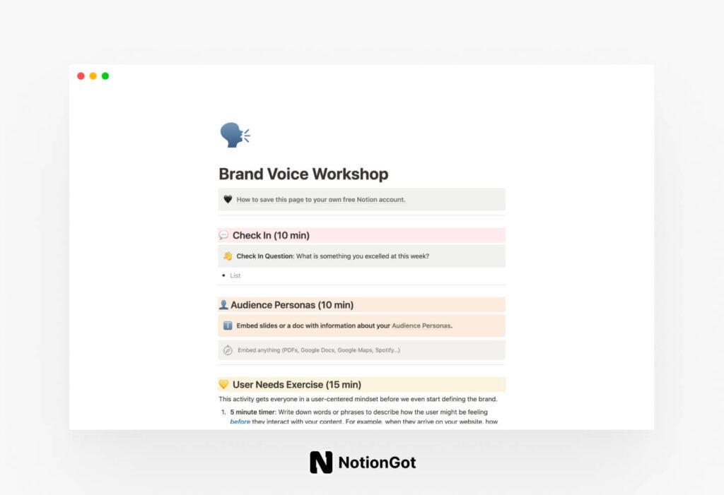 Brand Voice Workshop