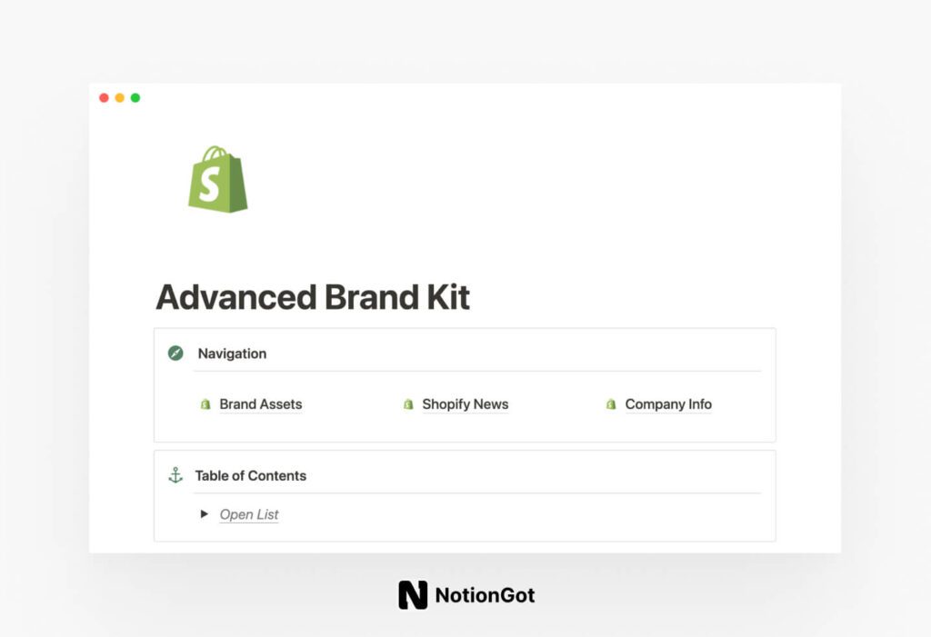 Notion Advanced Brand Kit