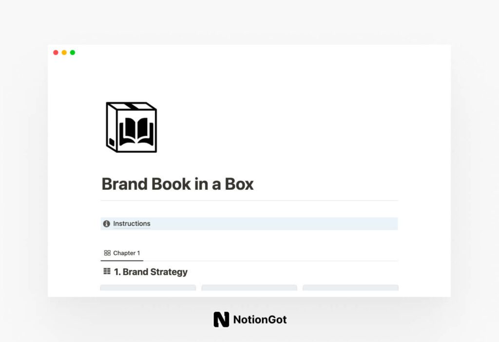 Brand Book in a box