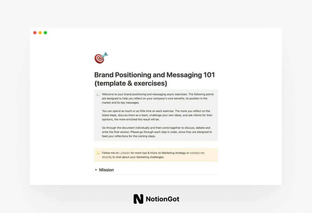 Brand Positioning and Messaging 101 (template & exercises)