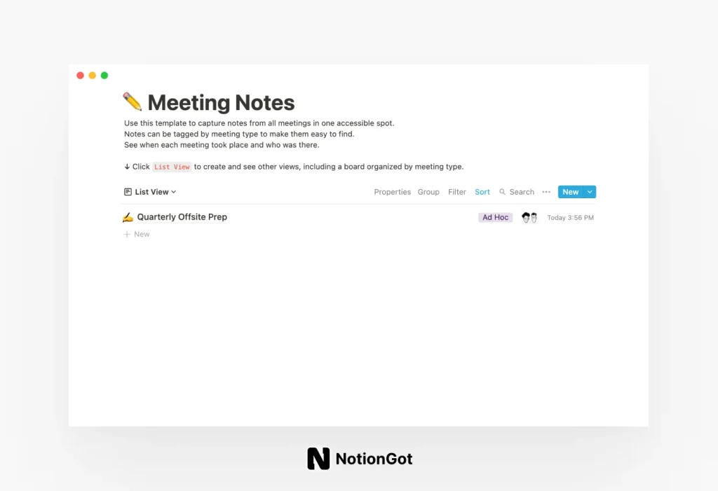Design meeting notes