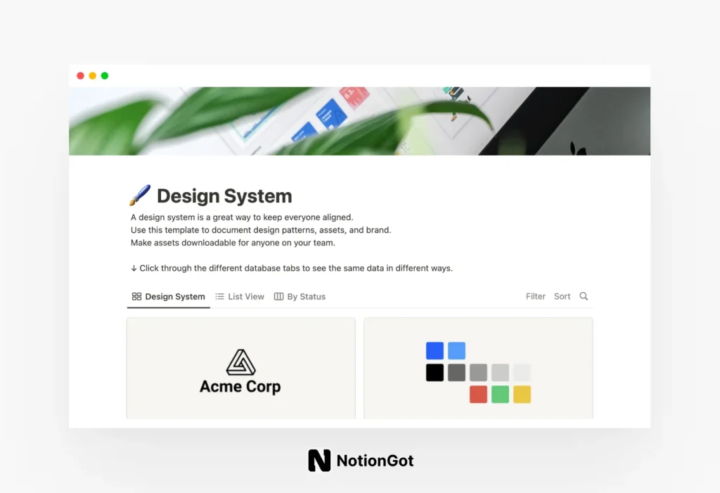 Notion Design System Template