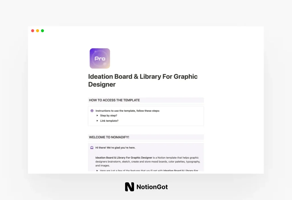 Ideation Board & Library For Graphic Designer