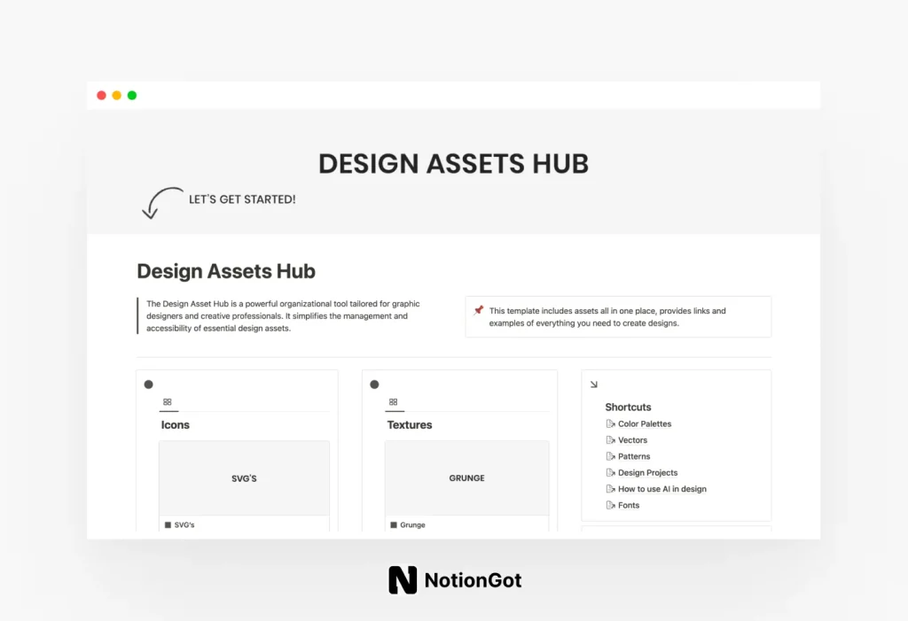 Notion Design Assets Hub