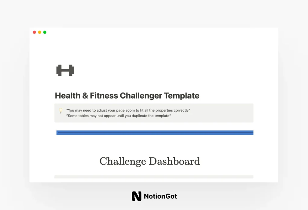 Health & Fitness Challenger