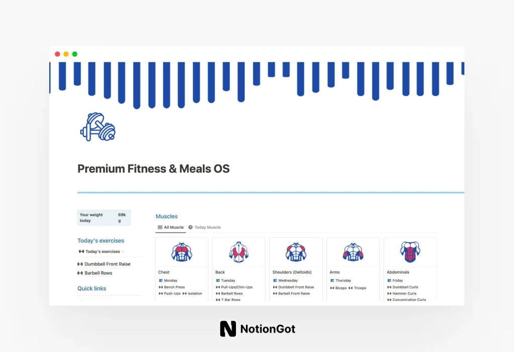Premium Fitness & Meals OS