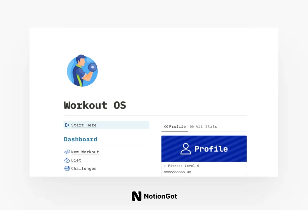 Workout OS for Notion