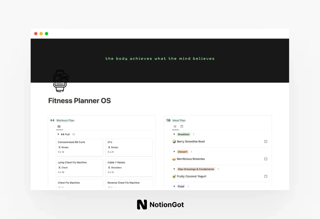 Fitness Planner OS (Paid)