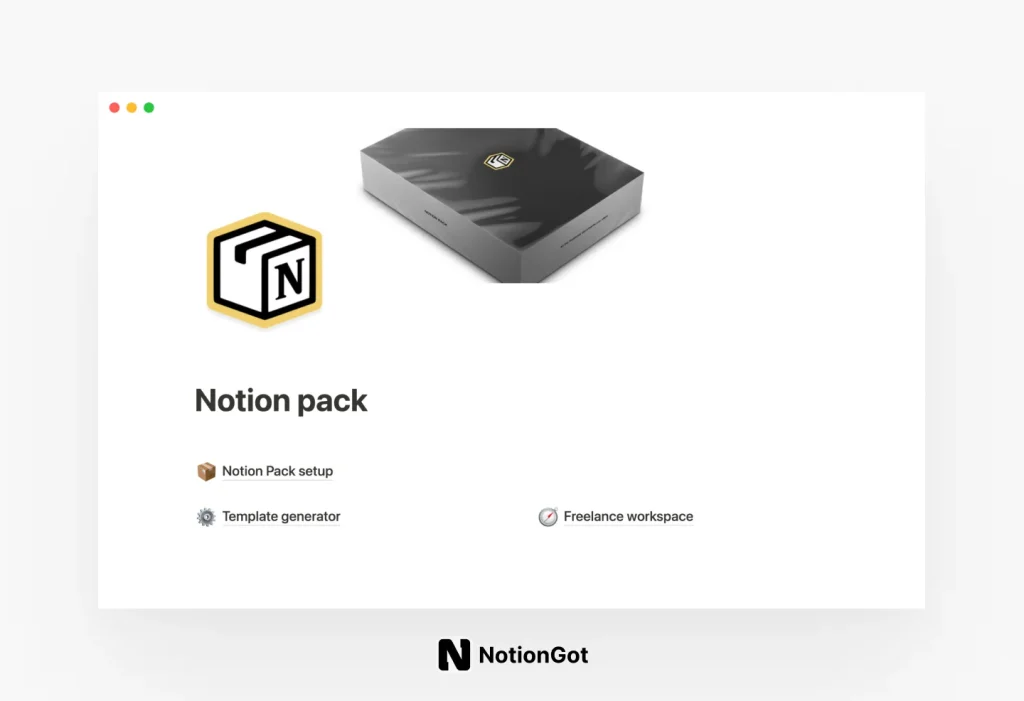 Notion Freelance Pack Template