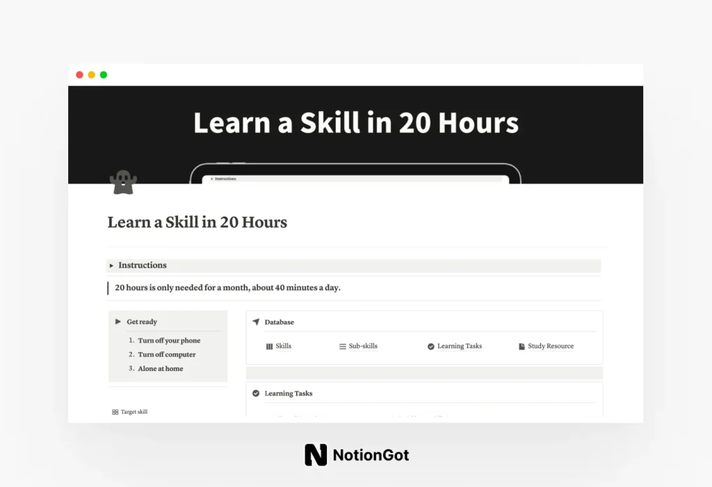 Learn a Skill in 20 Hours