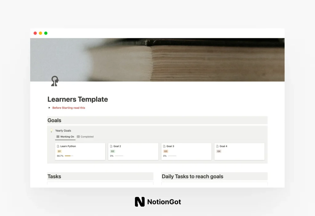 Learners Template