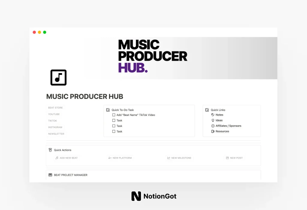 Music Producer Hub