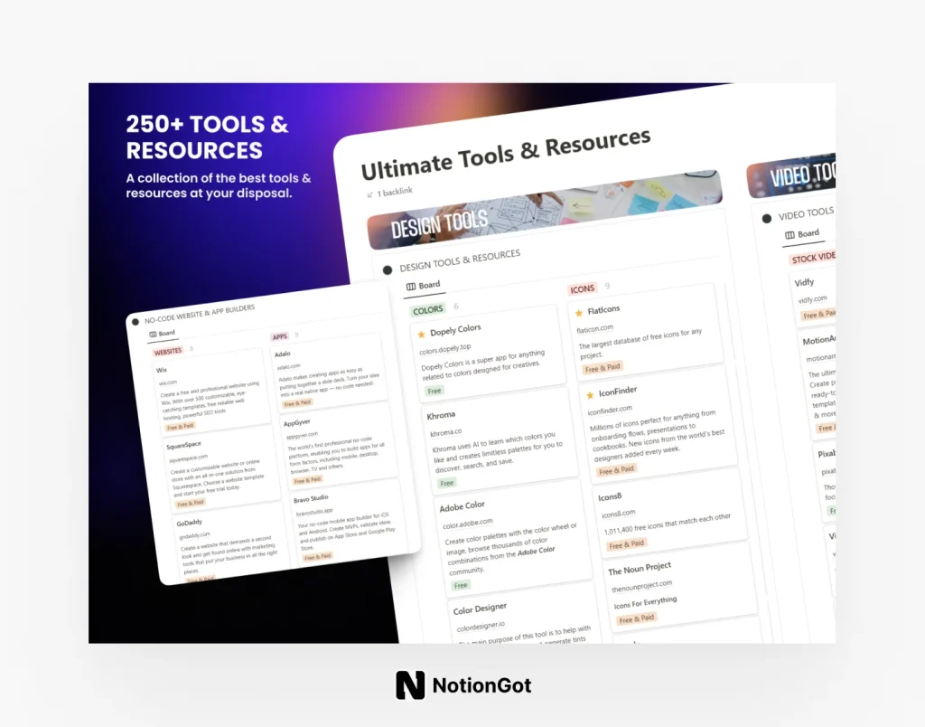 250+ Tools & Resources for All Areas of Your Work and Life