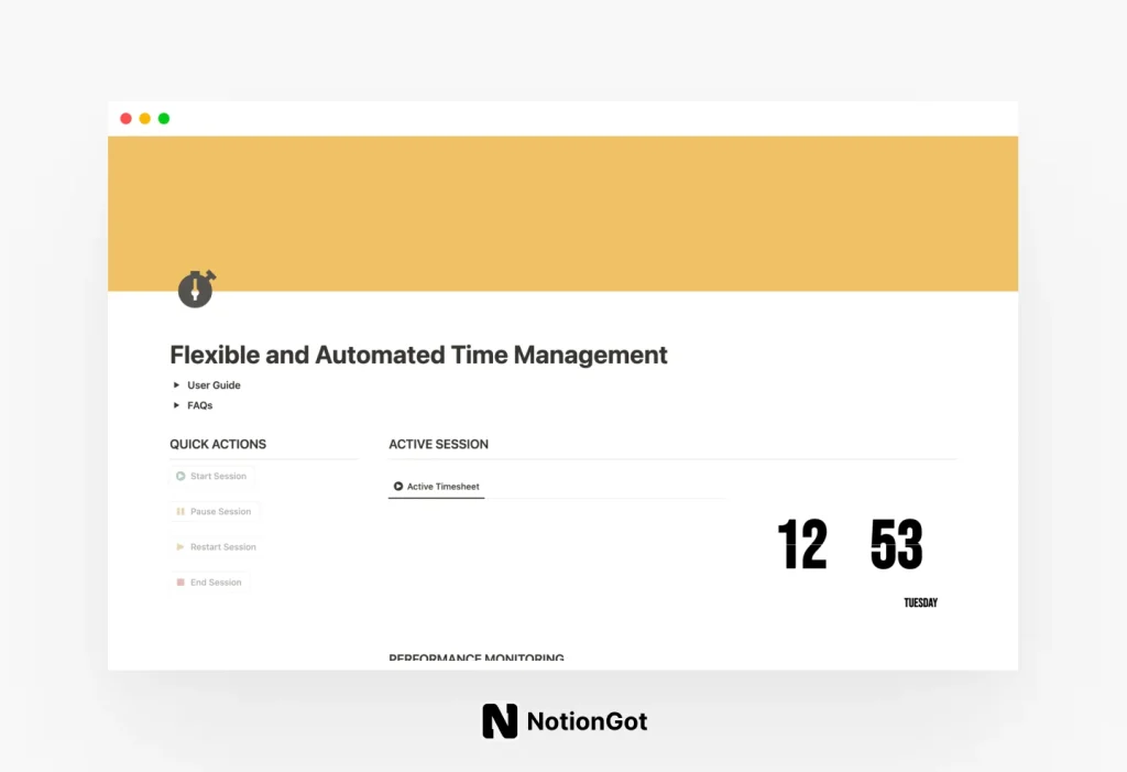 Flexible and Automated Time Management