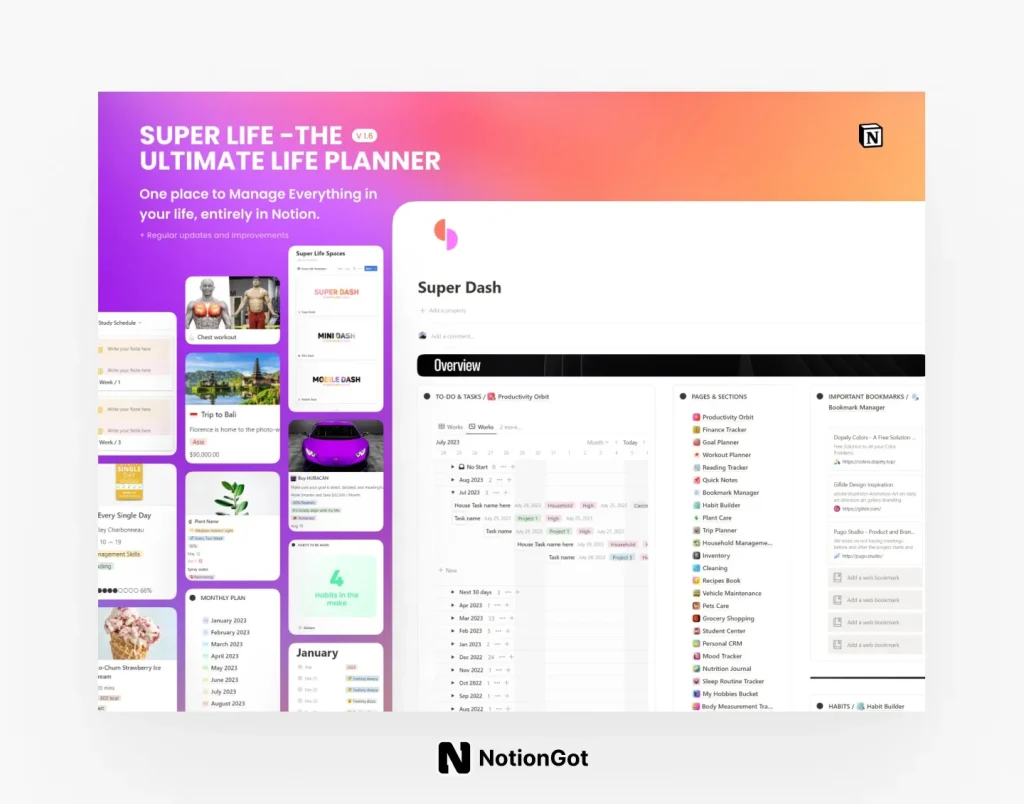 Super Life - The Ultimate Life Planner for Notion