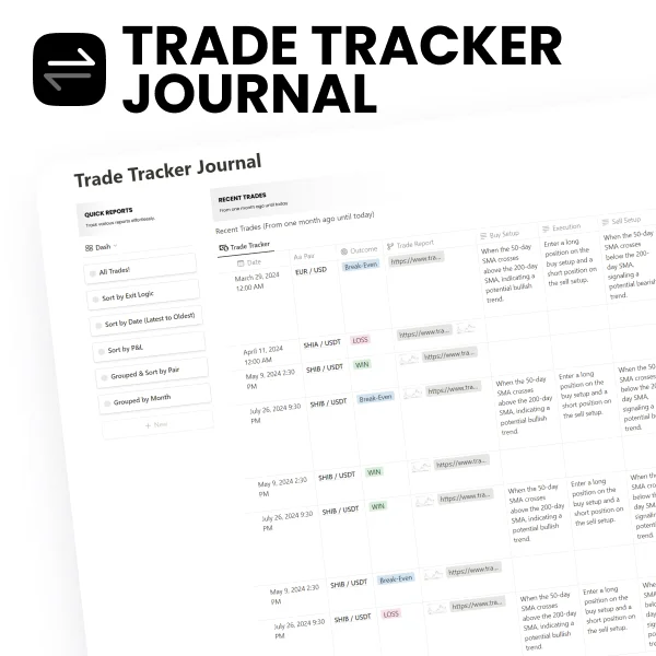 Free Trade Tracker Journal (Trading Template) for Notion
