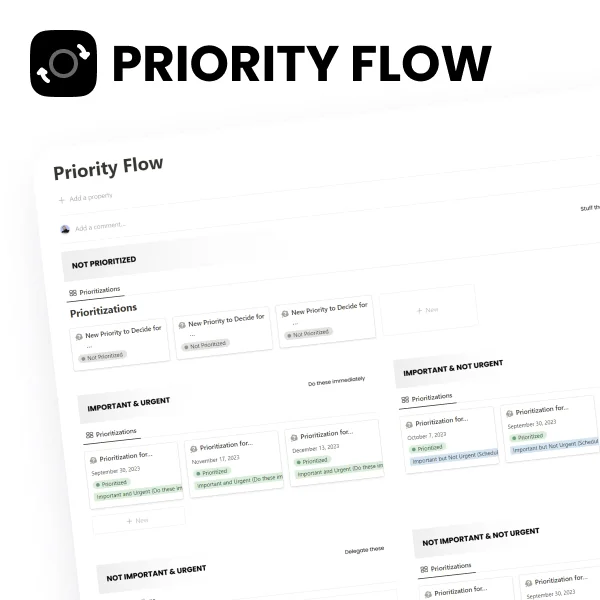 Free Prioritization Notion Template