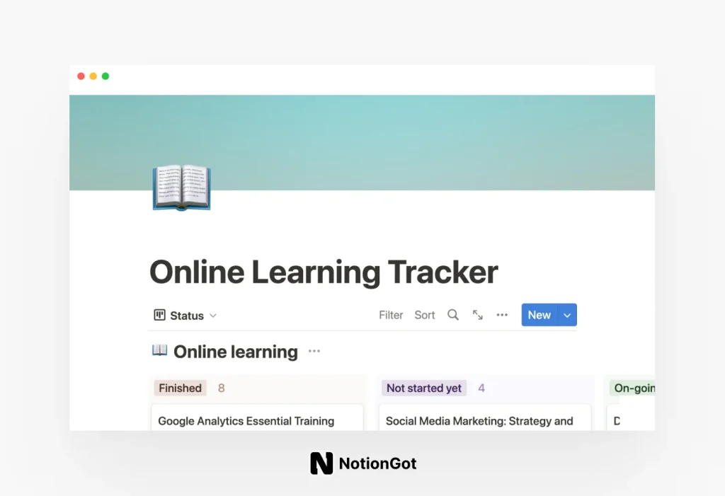 Online Learning Tracker