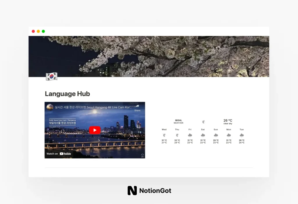 Notion Language Hub