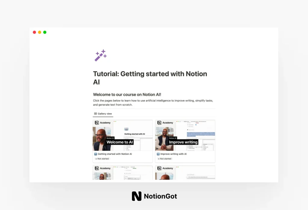 Getting started with Notion AI