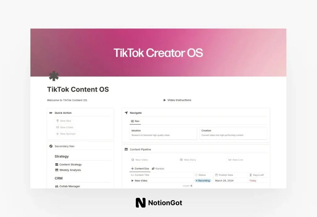 TikTok Creator OS