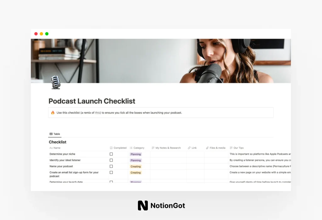 Podcast Launch Checklist