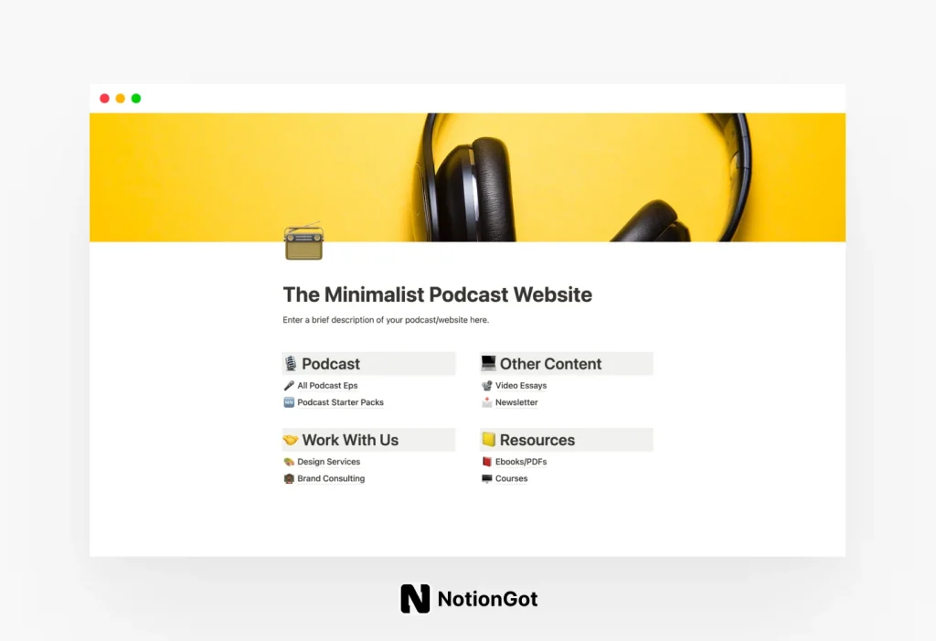 The Minimalist Podcast Website