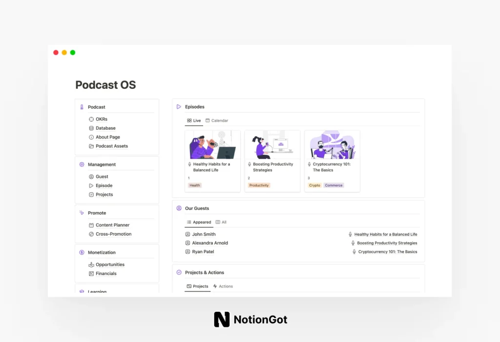 Podcast OS Template