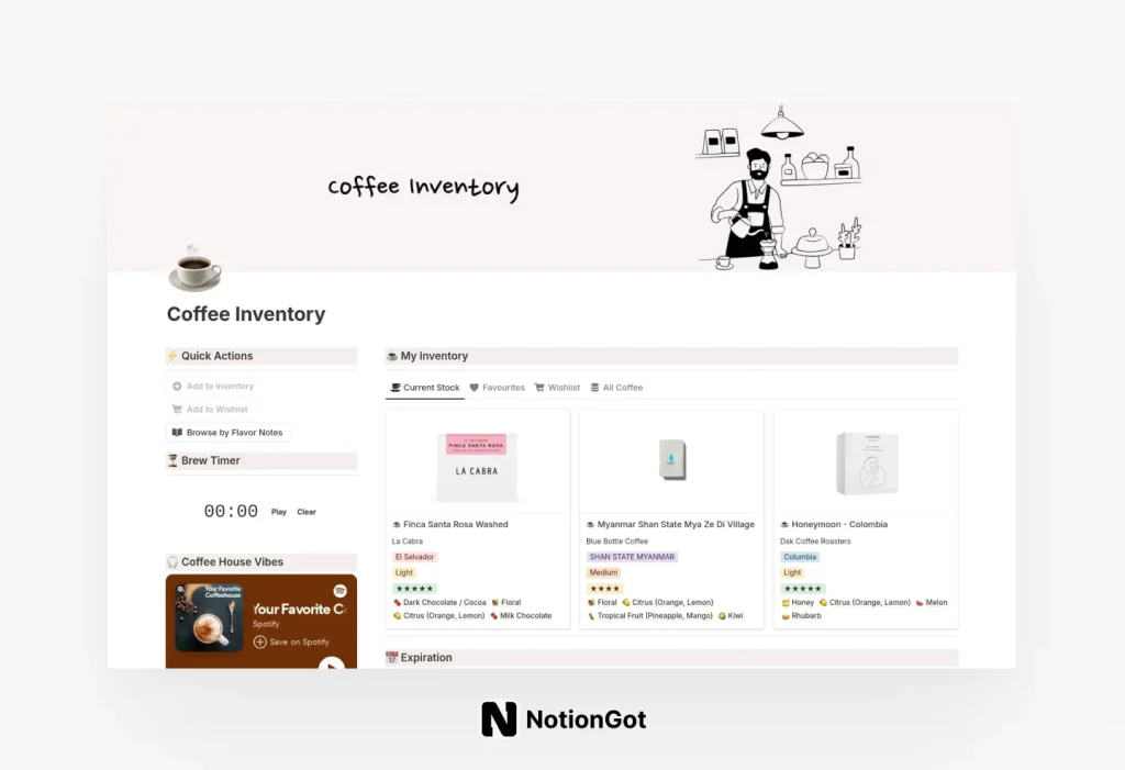 Coffee Inventory Tracker