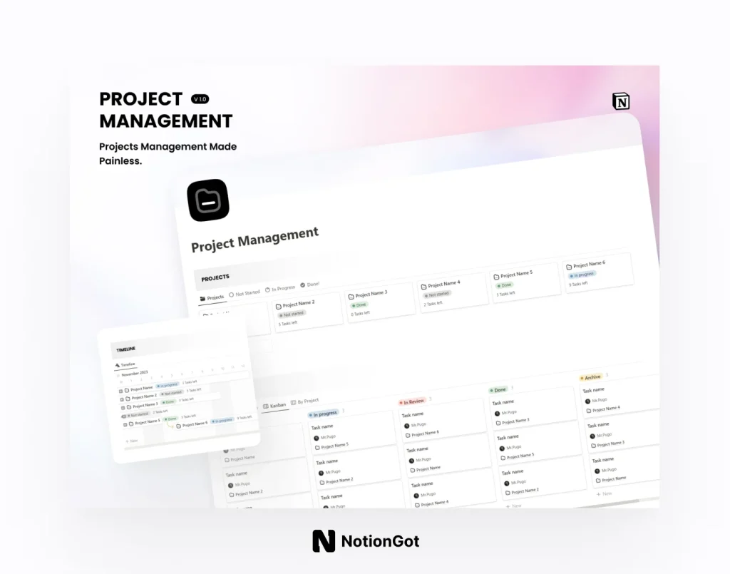 Free Notion Project Management Template