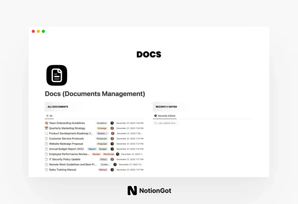 Docs (Documents Management)