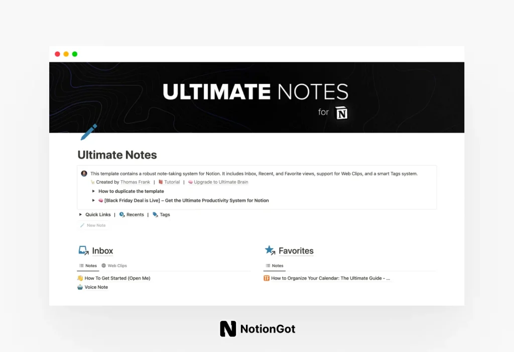 Ultimate Notes