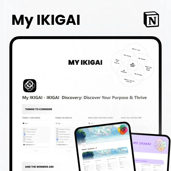 Notion IKIGAI - My IKIGAI Discovery