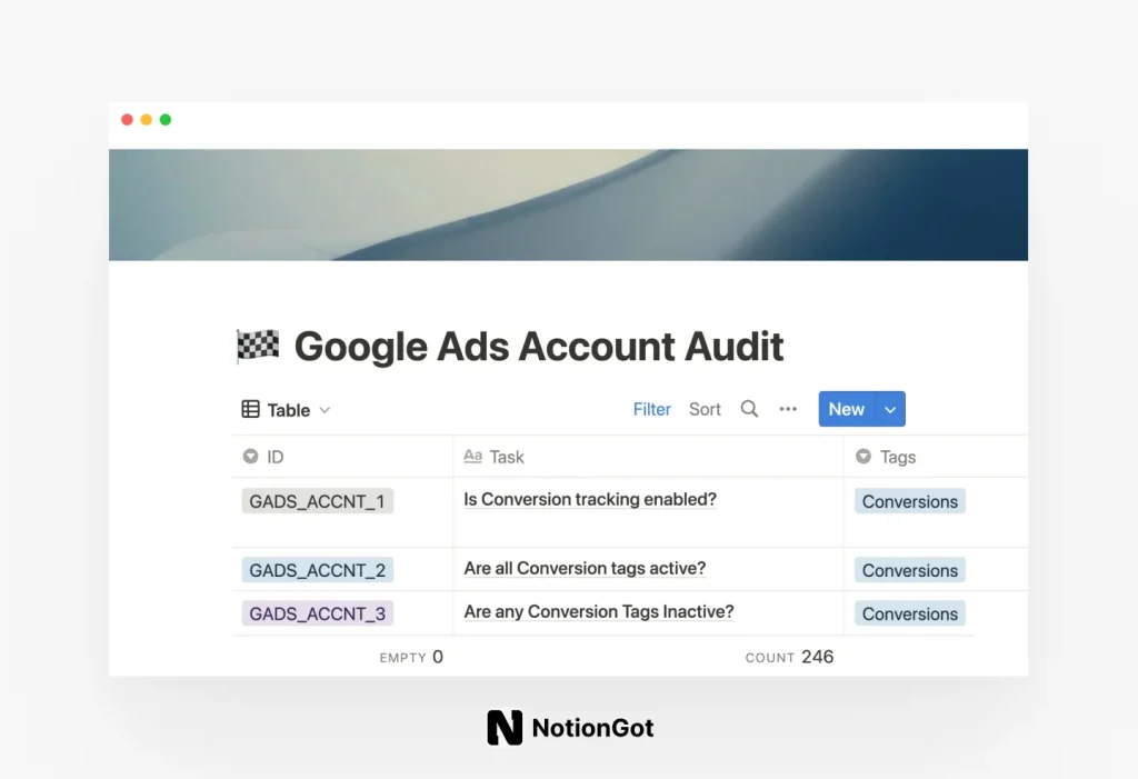 Google Ads account audit