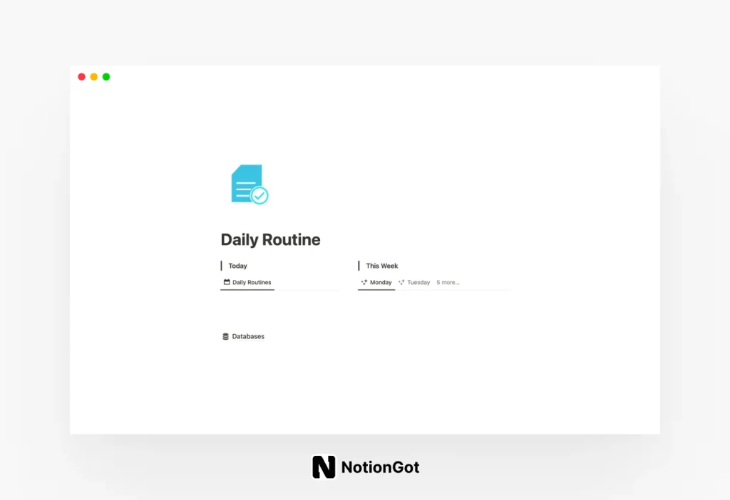 Daily Routine Template