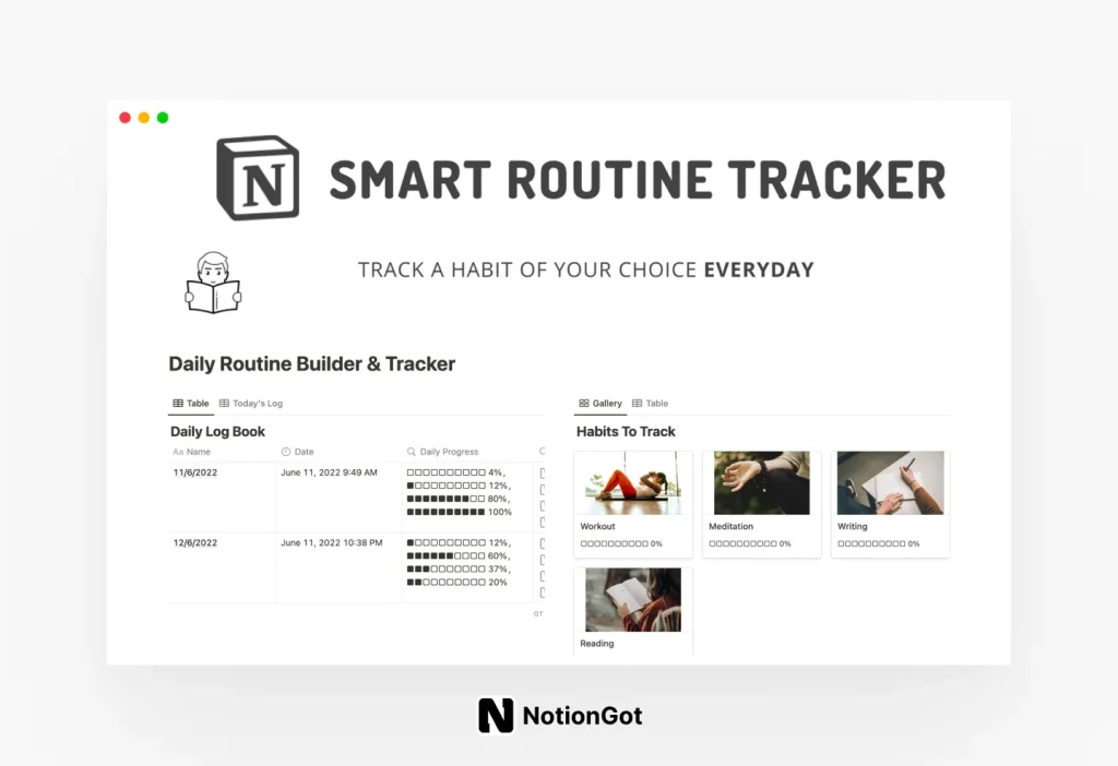 Daily Routine Builder & Tracker