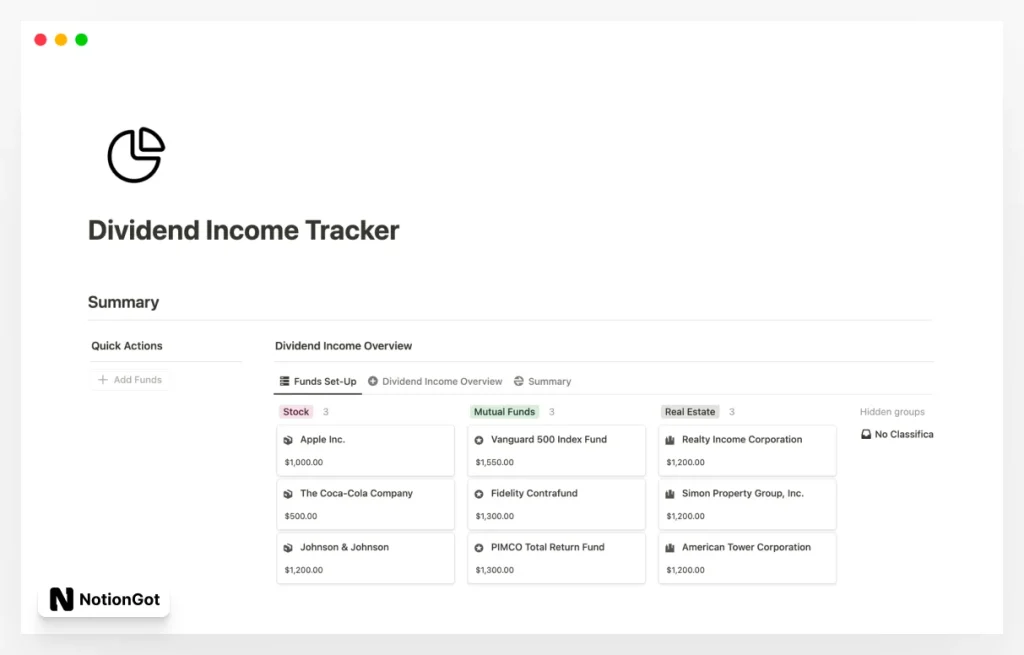 Dividend Income Tracker