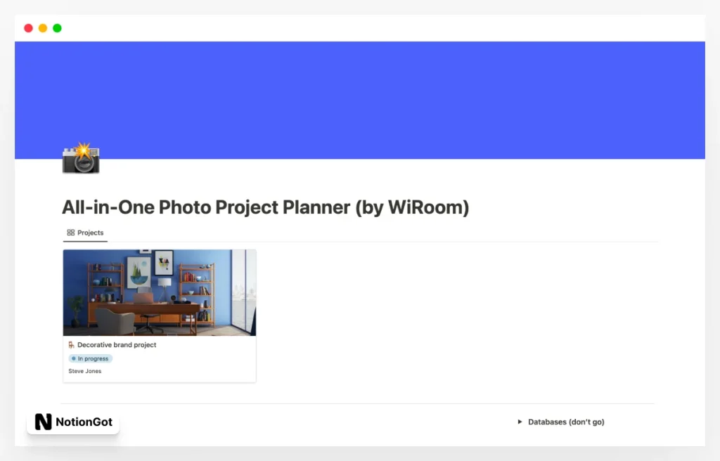 All-in-One Photo Project Planner