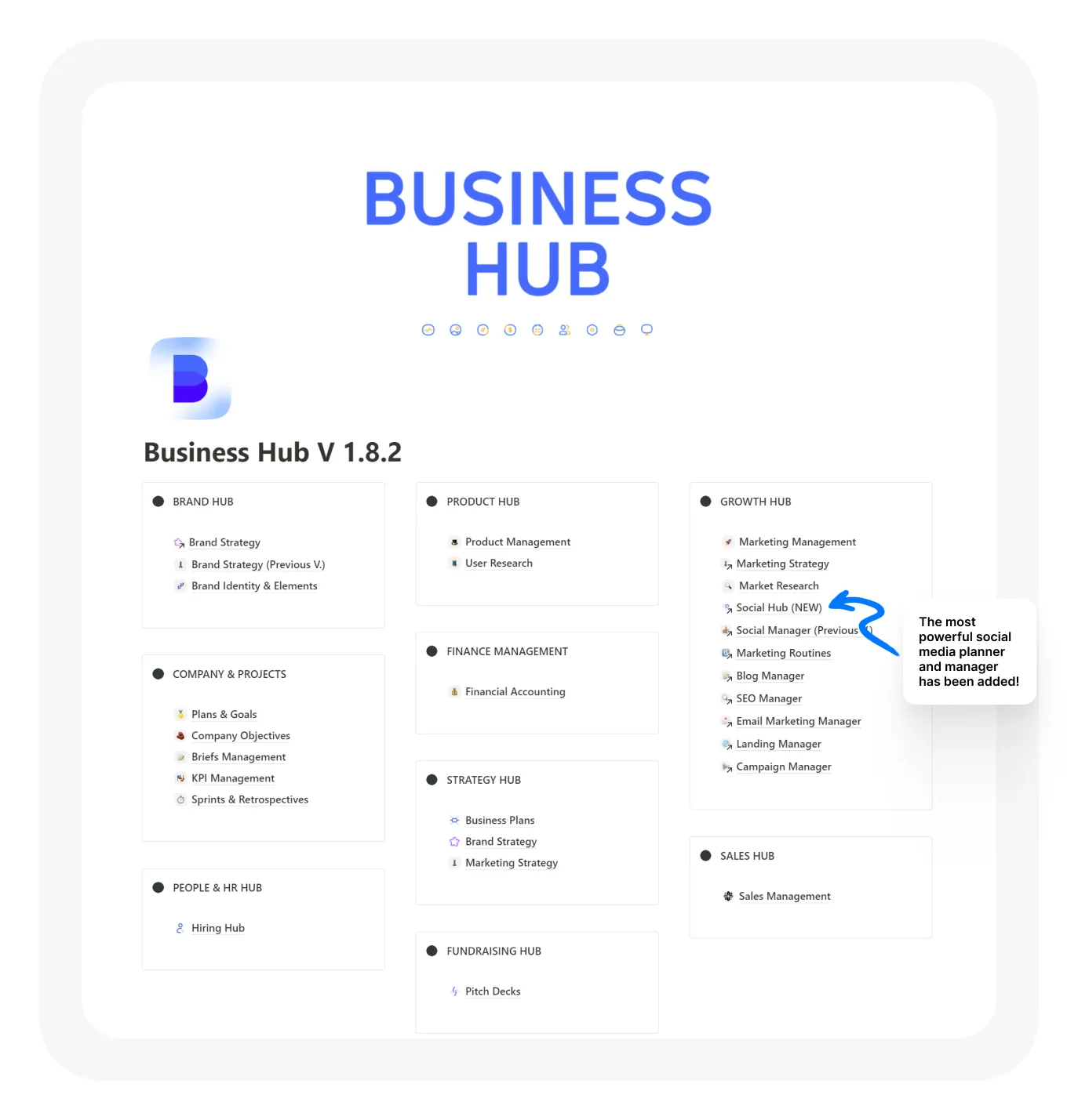 Business Hub Notion Template