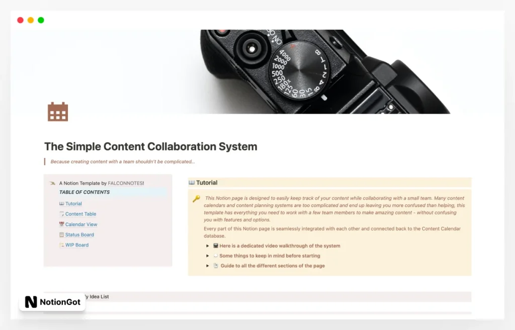 The Simple Content Collaboration System