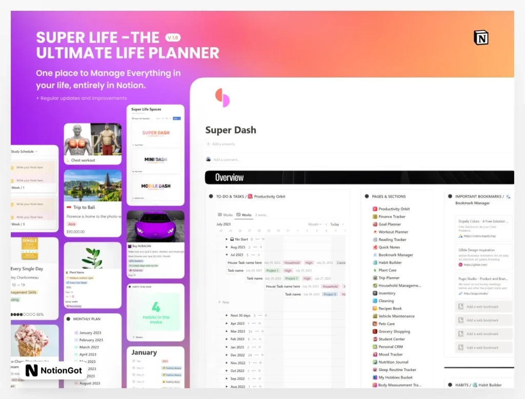 Super Life - The Ultimate Life Planner for Notion