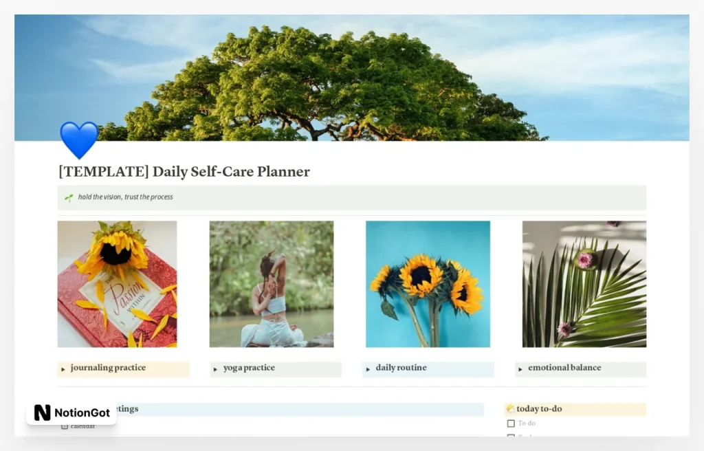 Daily Self-Care Planner