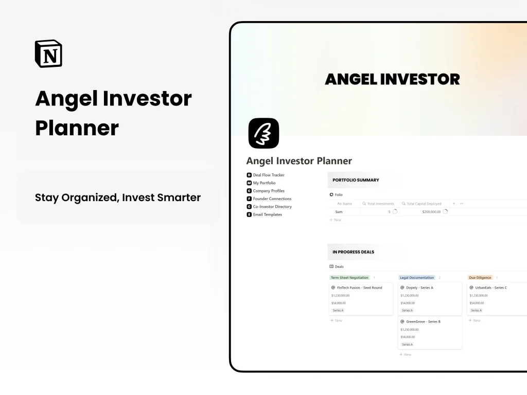 the Ultimate Angel Investor Planner